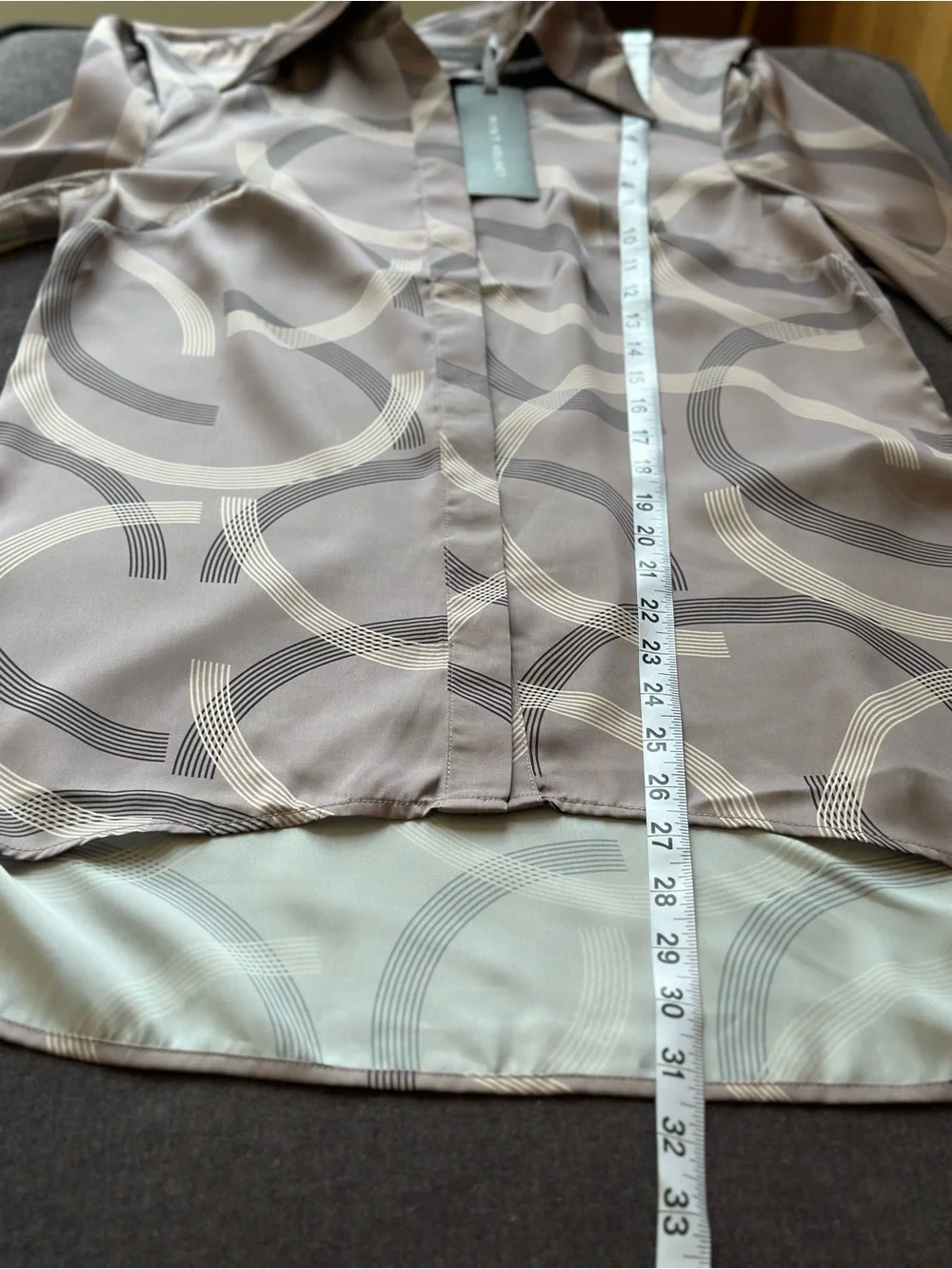 NWT Mint Velvet Remi Geo Print Shirt Size S Long Sleeve Geometric Blouse